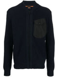 BOSS zipped-up knit cardigan