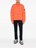 Stone Island Compass-appliqué quilted jacket