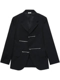 Comme des Garçons Homme Deux zip-detailing blazer