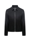 MEGUSTA  degradé suede leather jacket