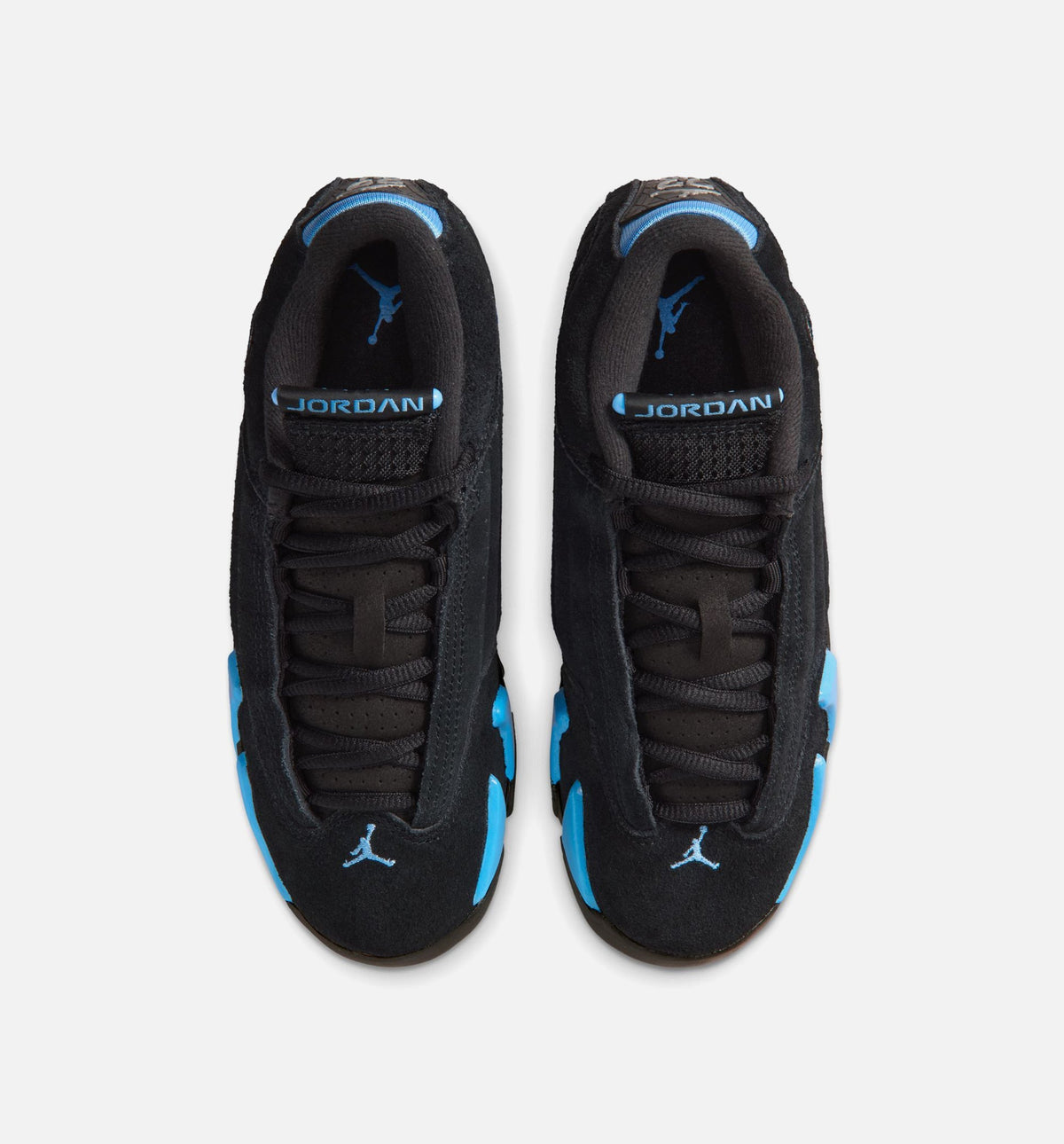 Air Jordan 14 Retro Black University Blue Grade School Lifestyle Shoes | Black / White / University Blue