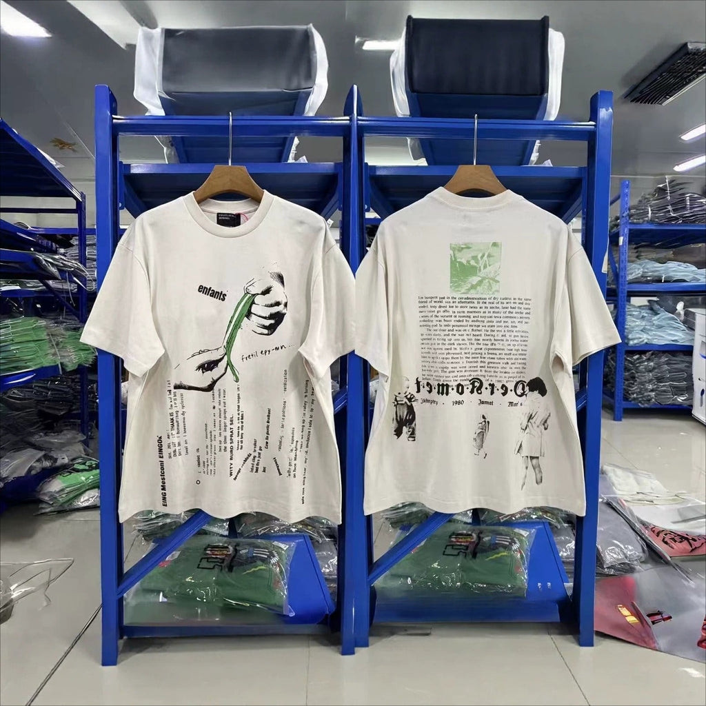 ERD Vintage Washed Letter Graphic Cut-Off Tank Top Unisex