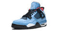 Travis Scott x Air Jordan 4 Retro 'Cactus Jack' – Purple Suede & Sail Cactus Jack AJ4 Collab with Rope Laces & Backwards Branding