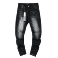 Purple Brand Black Distressed Paint-Splatter Jeans