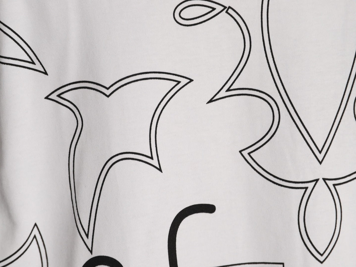 Louis Vuitton Monogram Outline Graphic T-Shirt - White